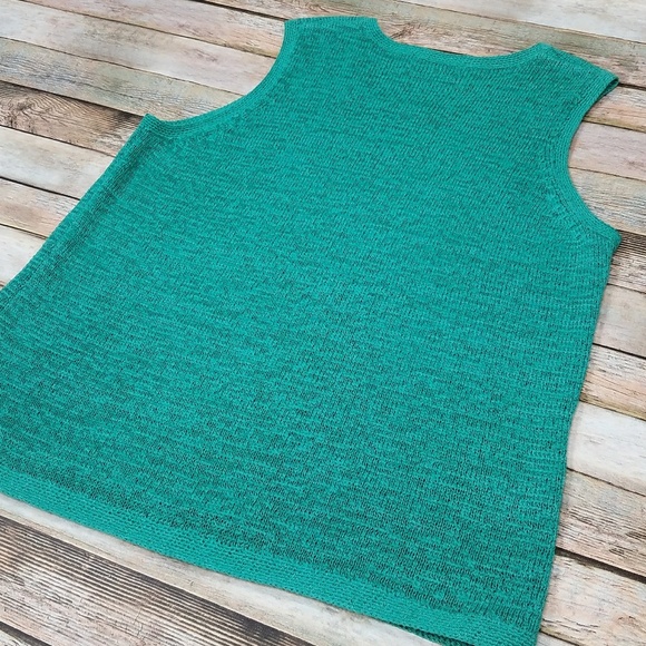 Pendleton Pullover Knit Sweater Vest Green PetiteL - Picture 5 of 6